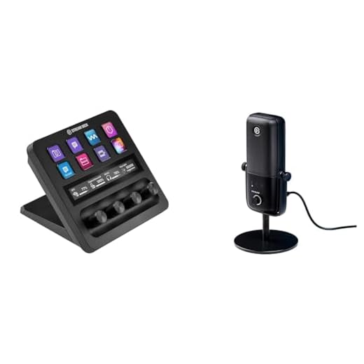 Elgato USB Audio Mix Bundle - Audio Mixer, Studio Controller, USB Condenser Microphone for Podcasting, Streaming, Gaming, Content Creators, Customizable Touch Strip, dials and LCD Keys, PC/Mac