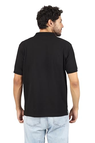 Image of Men's Regular Fit Polo Collar Half Sleeve T-Shirt Cotton Blend Polo T-Shirt Comfortable Lightweight Plain T-Shirt
