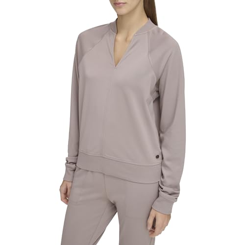 Image of Andrew Marc Women's Andrew Marc Sport Women's Long Sleeve V-neck Sporty Jersey Pullover