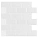 Produktbild Fliesendekor Selbstklebende Wandfliesen ,3D-FliesenstickAntifouling Anti Mold Badezimmer Esszimmer Küche Badezimmer Dekoration , 12"x12" (Weiß-4 Blatt)