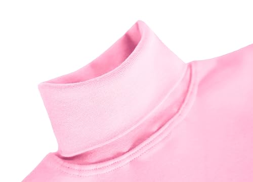 Image of Lilax Girls' Basic Long Sleeve Turtleneck Cotton T-Shirt