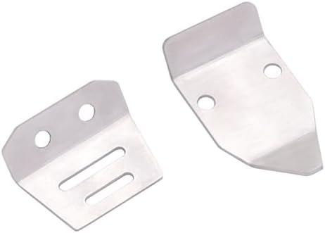 KYX Racing Stainless Steel Front Rear Chassis Guard Set Upgrades Parts Accessories for 1/16 1/18 RC Crawler Car LOSI Mini-B Brushed Mini-T Buggy