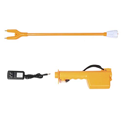 TOPQSC Cattle Prod,Livestock Prod Stick,42.1 inch Rechargeable Electric Livestock Cattle Pig Prod Shock for Cow Pig Goats and More