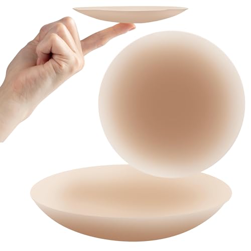 Image of Boob-eez Hypoallergenic Adhesive Nipple Covers (8 cm) Sweat Proof 100% Silicone, Non-Toxic, Reusable & Washable
