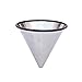 Kaiyei Filtre A Cafe Reutilisable Permanent En Inox Double Couche Filtre Net Forme D'entonnoir Individuel Cafetière Filtre à Café En Acier Inoxydable 99mm Couche Simple Filet à Filtre Unique (1 Tasse)