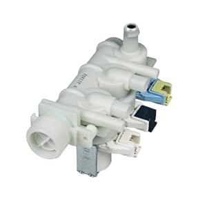 Magnetventil Einlaufventil Füllventil Ventil 3fach 90° 10mm+11,5mmØ Wasch-Trockner Alternativ Indesit Ariston Hotpoint Scholtes C00110331 Whirlpool Bauknecht 482000022812 Privileg Novamatic