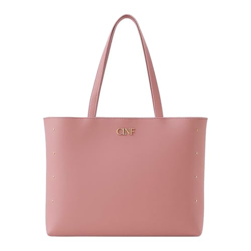 Bolsa Sacola Feminina Grande De Ombro Universitária Reforçada (Rose)