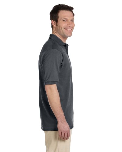 Jerzees Men's 5.6 Oz, 50/50 Jersey Polo With Spotshield, 5Xl, Charcoal Grey #TOP3