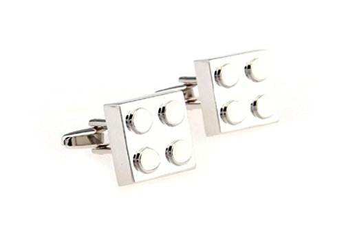 MRCUFF Building Block Pair of Cufflinks in a Presentation Gift Box & Polishing Cloth2