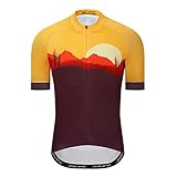 Desert Sunset Cycling Jersey Men, Short Sleeve Mountain Dirt Bike Shirt MTB Clothing...