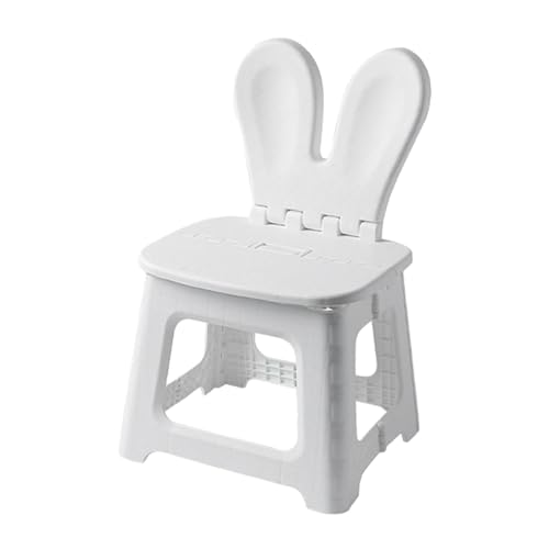 Taburete plegable de cocina para hogar e interior con respaldo de conejo 8