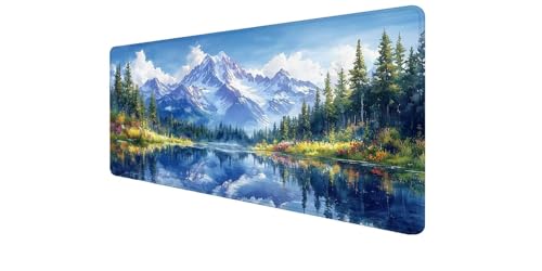 Tapis de souris étanche 1600x800 avec base caoutchouc antidérapante et bords cousus