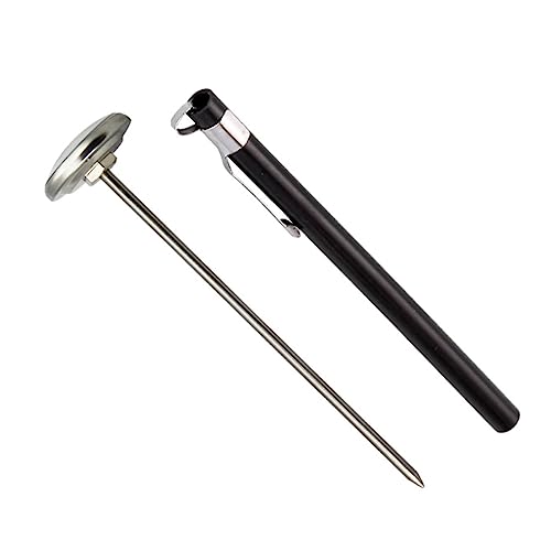 FUNOMOCYA No Battery Needed Food Thermometer Mini Stainless Steel Thermometer for Milk Soup Yoghurt