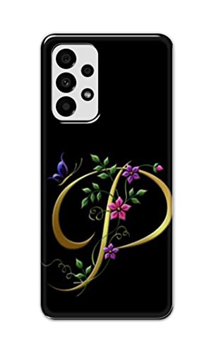 Image of Printed Hard Back Cover Case for Samsung Galaxy A73 5G Back Cover (Alphabet P) -1803