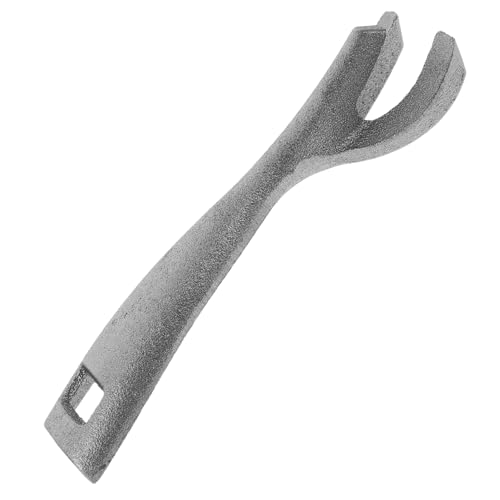 Gatuida Pinza de Hierro para Sartén y Bandeja de Carne Mango Antideslizante Ergonómico Resistente para Horno Barbacoa y Cocina Teppanyaki Herramienta Duradera para Asar y Freír