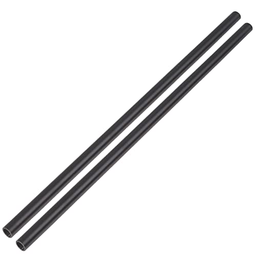 Image of Feelers 2PCS Aluminum Tubing 3 /16 inch (4.5mm) OD x 1 /8 inch ID x 10 inch Length, 0.5mm Wall Thickness, Aluminum Round Pipe for Handcraft, DIY, Architectural Decor, Black