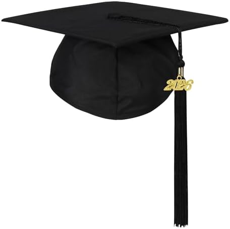 Newrara unisex-adult Matte Adult Graduation Cap With Tassel Classic