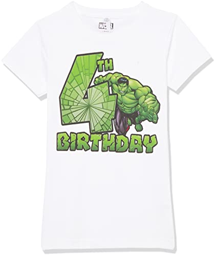 T-shirt fille Smash 4 ans Marvel blanc Medium tenue anniversaire