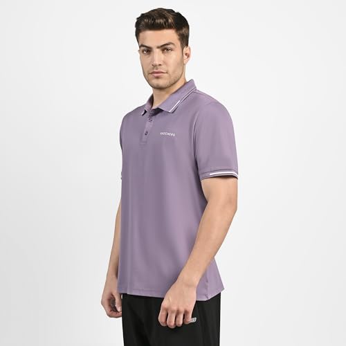 Image of Skechers Men Rayon Blend Solid Regular Fit T-Shirt