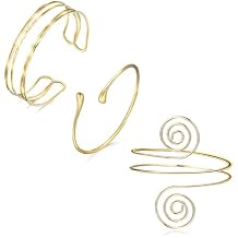 FEYIR Arm Cuff Jewelry for Women Adjustable Upper Arm Bangle Bracelet Band Armlet Armband Jewelry