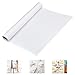 WANTOUTH 1 Rollo de Papel de Dibujo Rollo de Papel para Pintar de 44 cm X 10m Rollo Papel de Seda Blanco 70g/qm Papel de Caballete Rollo de Papel Blanco para Pintura de Estudiantes Profesores Niños