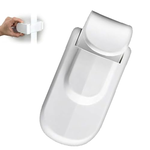 Verrou Porte Hauteur Ajustable Blanc, Sans Outils Installation
