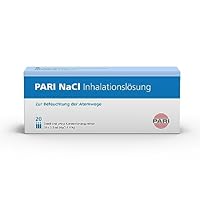 PARI Kochsalzlösung zum Inhalieren für Kinder und Erwachsene – 20 Ampullen á 2,5ml NaCl 0,9 Inhalationslösung - Steril und ohne Konservierungsstoffe