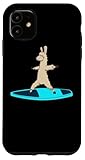 Carcasa para iPhone 11 Cartoon Lama doing SUP Yoga