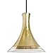 Besa Lighting 1TT-RIOGF-BR Rio 1 Light Bronze Pendant Ceiling Light