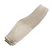 Sunny 18inch Clip in Hair Extensions Blonde Human Hair Platinum Blonde #60 Full Head Clip On Hair Extensions Human Hair 7pcs/120g Per Package
