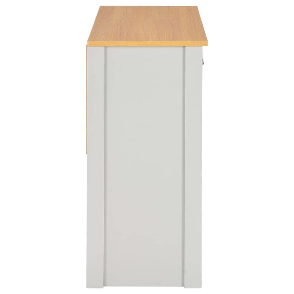 Mesa Consola Gris Mesa Consola Clásica de Madera con Cajones y Estante para Decoración 97x35x76 cm