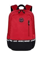 Gear Men/Women Bomber Eco Statet 22 Litre Medium Water Resistant School Bag/College Bag/Standard 3 Compartment Backpack / – Red, Multicolor