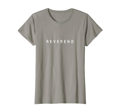Reverend/Reverends/Protestant/Protestants Modern Font T-Shirt, Women, Slate Grey, Medium