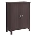 VASAGLE Bathroom Floor Storage Cabinet with Double Door Adjustable Shelf, 23.6"L x 11.8"W x 31.5"H, Brown UBCB60BR