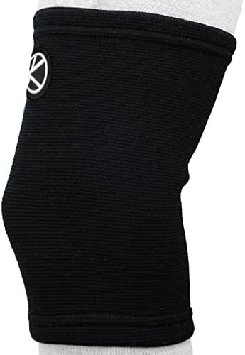 KARM Kids Knee Brace Sleeve - Youth Knee Compression Sleeve for Children - Boys & Girls | Child Knee Support for Knee Pain & Sports & Football & Basketball & Gymnastics (Black)