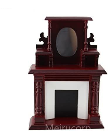 Cheminée classique 1/12 pour maison de poupée miniature