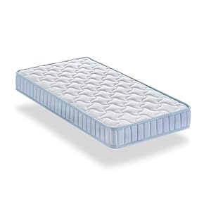 Dormio Colchón De Cuna Transpirable,Antiácaros y Antibactérias. Tamaño: 60×120.cm. Altura: 12cm, Blanco