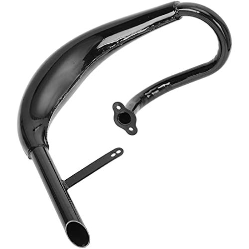 Fvrito Performance Exhaust Muffler Expansion Chamber Pipe Silencer Gasket For 2 Stroke 50Cc 66Cc 80Cc Engine Gas Motorized Bicycle Motor Bike Black #TOP1