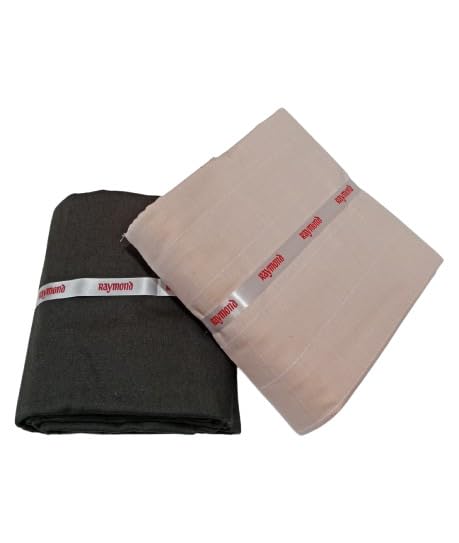 raymond fabrics Raymond Premium Cotton Shirt & Trouser Fabric Combo | Unstitched Formal Wear | Soft, Breathable & Durable Fabric-picture-59