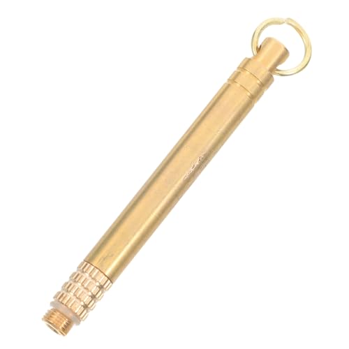 MUCKLILY Cucchiaio Auricolare in Lega di Titanio Portachiavi Portatile, Strumento Metallico per Rimozione del Cerume Riutilizzabile, Accessorio per Orecchio da Viaggio e Uso Quotidiano