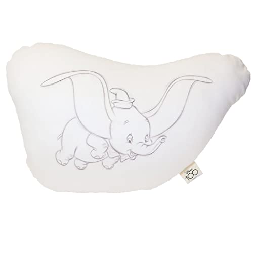 MORIPiLO モリシタ ディズニー ダンボ 41x20cm ソファ 背当て 枕 ぬいぐるみ クッション キャラクター グッズ Disney 100周年 アイボリー 4621130