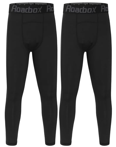 Roadbox 2er Pack Thermo Leggings Jungen, Warme Milchseide Fleece...