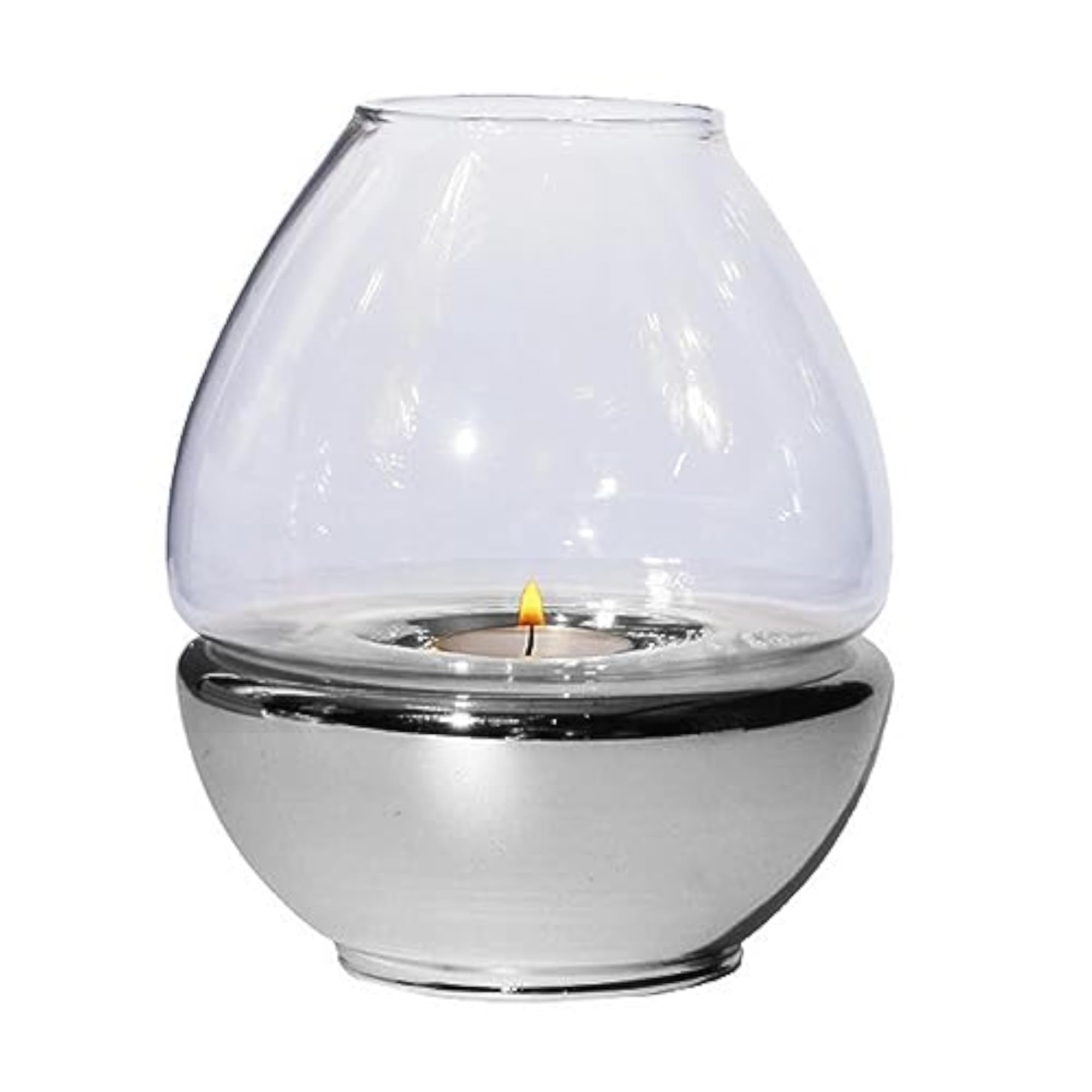 Clear Tealight Candle Holder, Glass Decor
