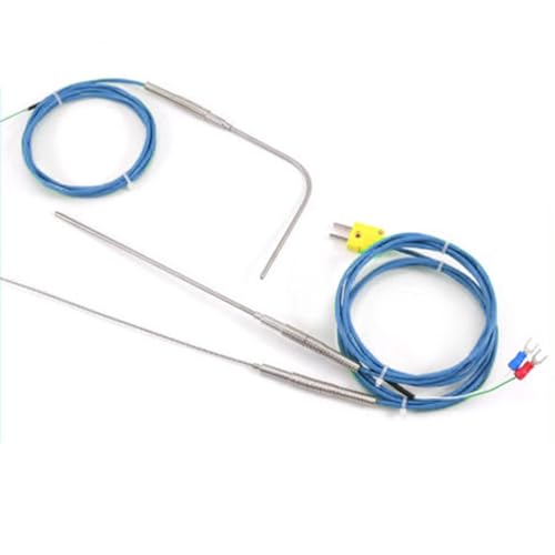 Sonda blindada tipo K flexible WRNK-191 con cable termopar de 3 metros 3