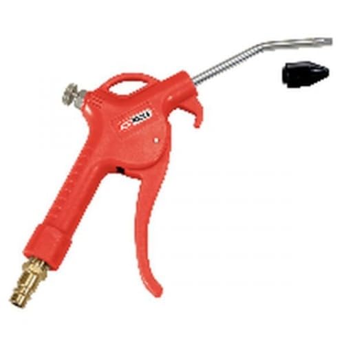 Pneumatic blow out pistol with flow regulation