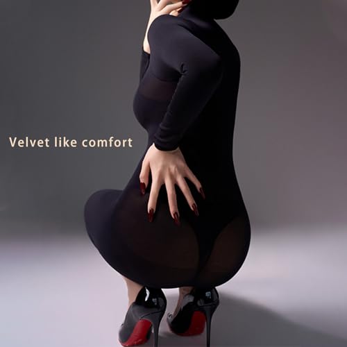 HTRUIYATY Bodystocking Damen GanzköRper Strumpfhosen Langarm Bodystocking GanzköRper Strumpfhose Bodysuit