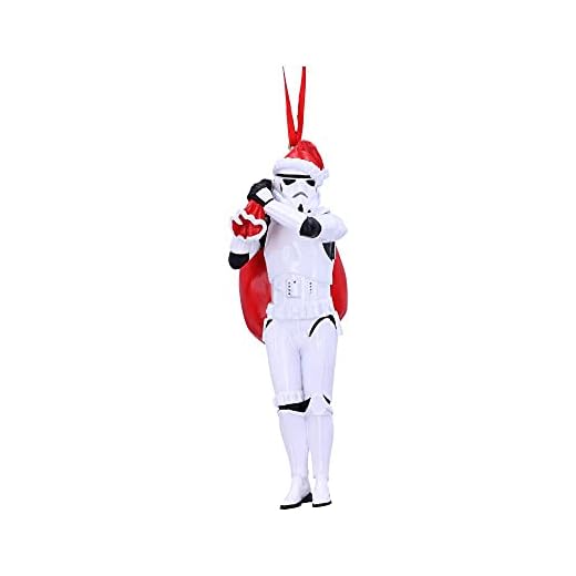 Nemesis Now Figura de Papá Noel de Stormtrooper para Colgar, 13 cm, Blanco (B5778U1)