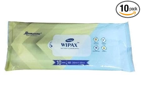 Bed Bath Patient Wet Wipes Large Towels 10 Each,Enriched with Aloe Vera and Glycerine Refreshing Sponge Bath for Adults, Germ Protection Soft Wet Wipes (Pack of 10)