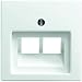 Produktbild Busch-Jaeger 1753-0-0226 2fach Abdeckung UAE-/IAE-/ISDN-Steckdose Busch-Balance SI Alpinweiß 1803-02-914