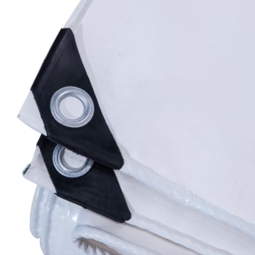 Lona blanca resistente de PVC de 500 g/m² impermeable de 1,2 x 2,4 m 2
